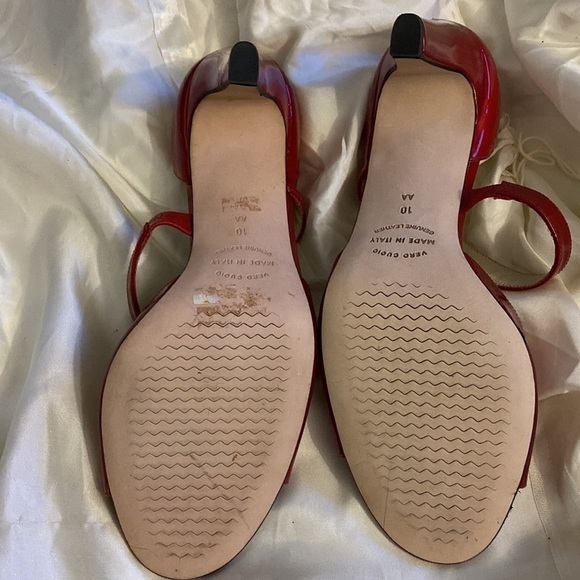 ROBERTO Capucci Firenze Red Patent Open  Toe Heel’s - Picture 6 of 9